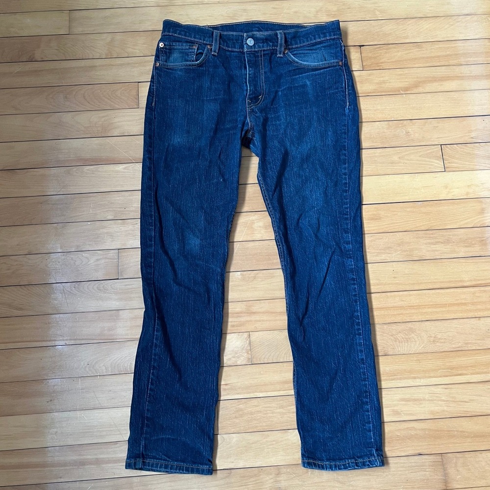 Levis 511 Slim Fit Jeans Mens 32x30 Dark Wash Blue Denim Pants 04511-2147